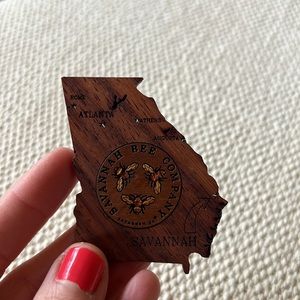 Savannah Bee Company Wooden Magnet